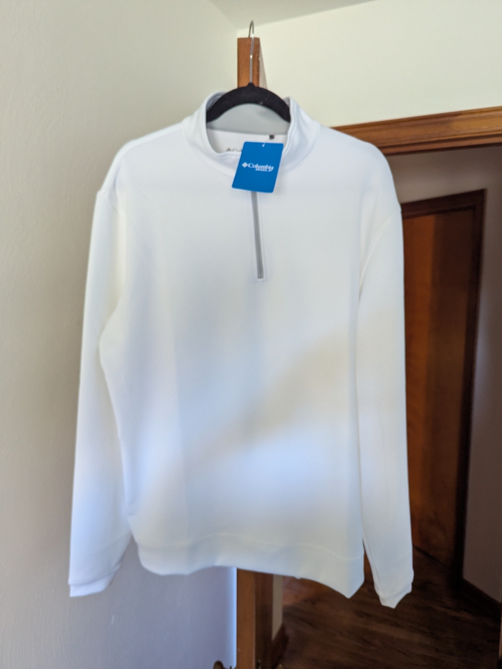 Columbia Men’s White 1/4-Zip Performance Pullover- NWT - Wickham Hills Pullover